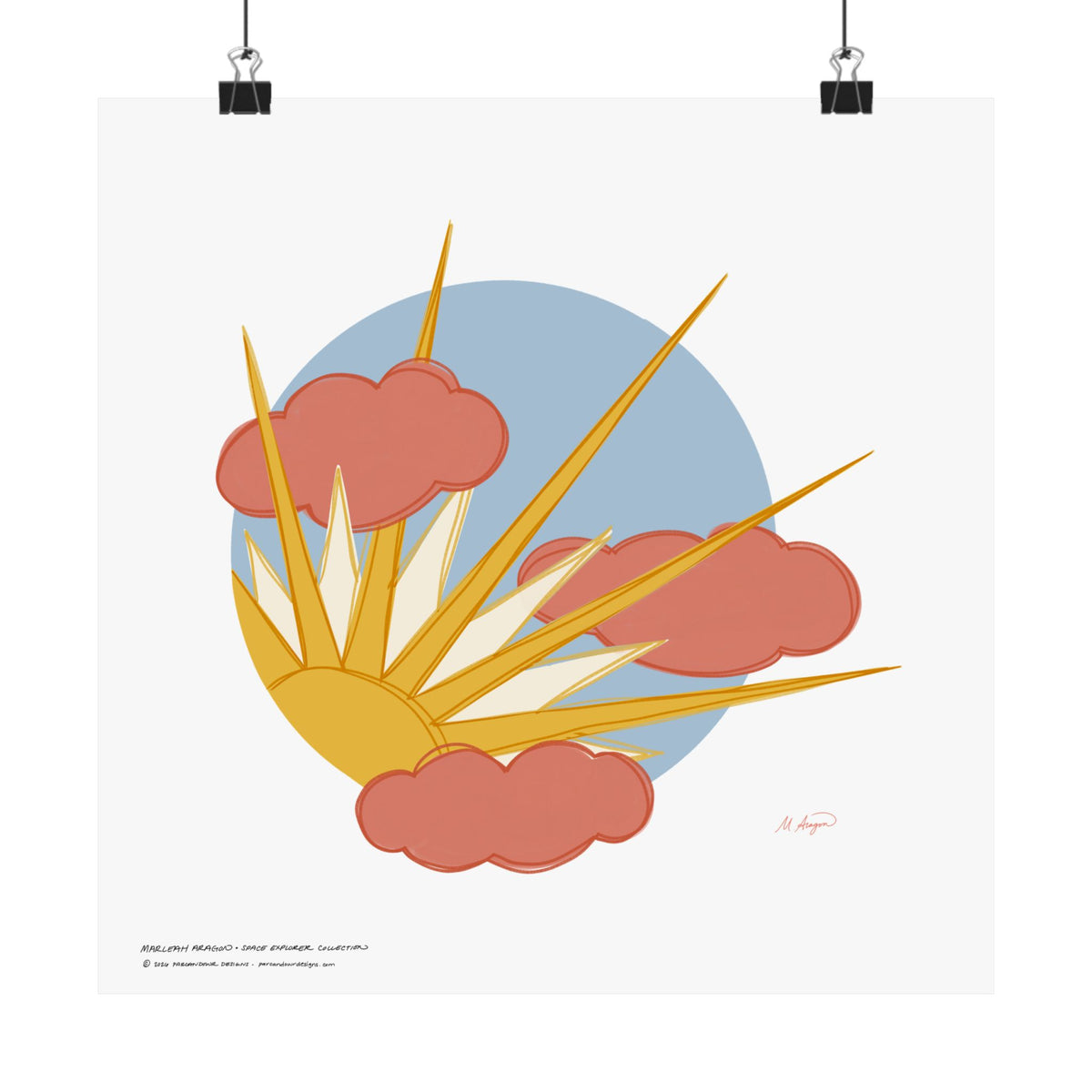 Sun Burst Art Print