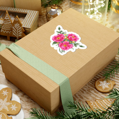 Wild Rose Trio Floral Sticker