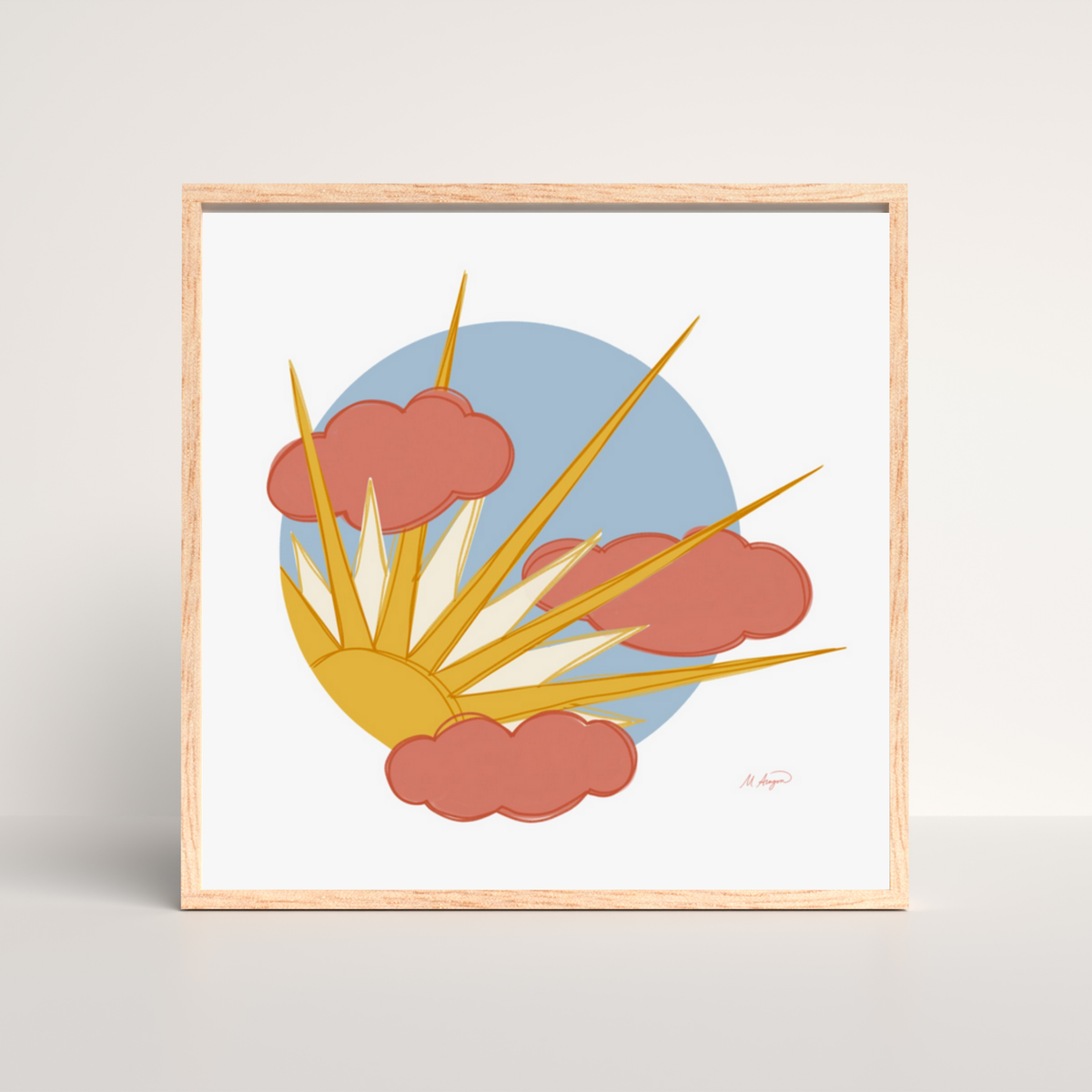 Sun Burst Art Print