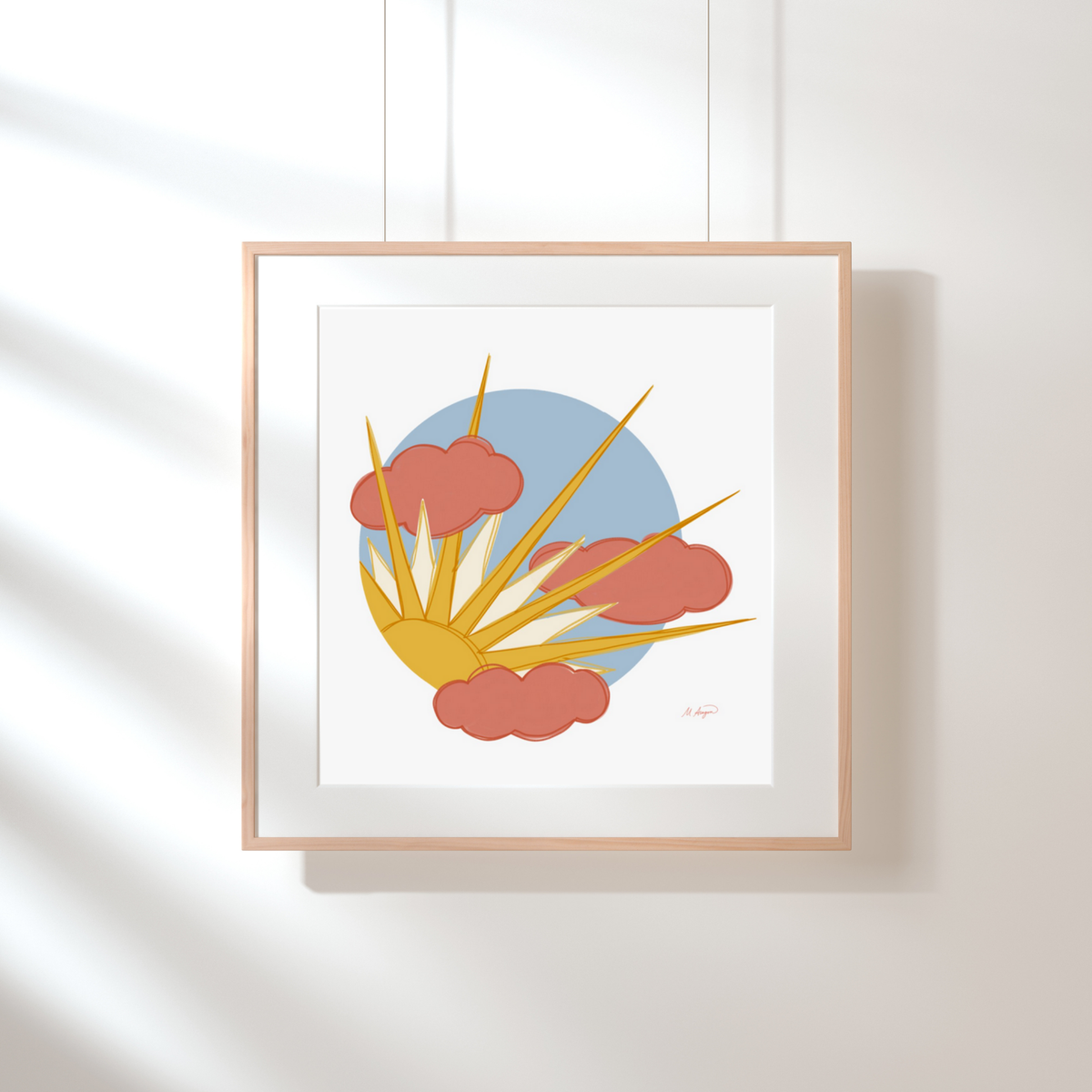 Sun Burst Art Print