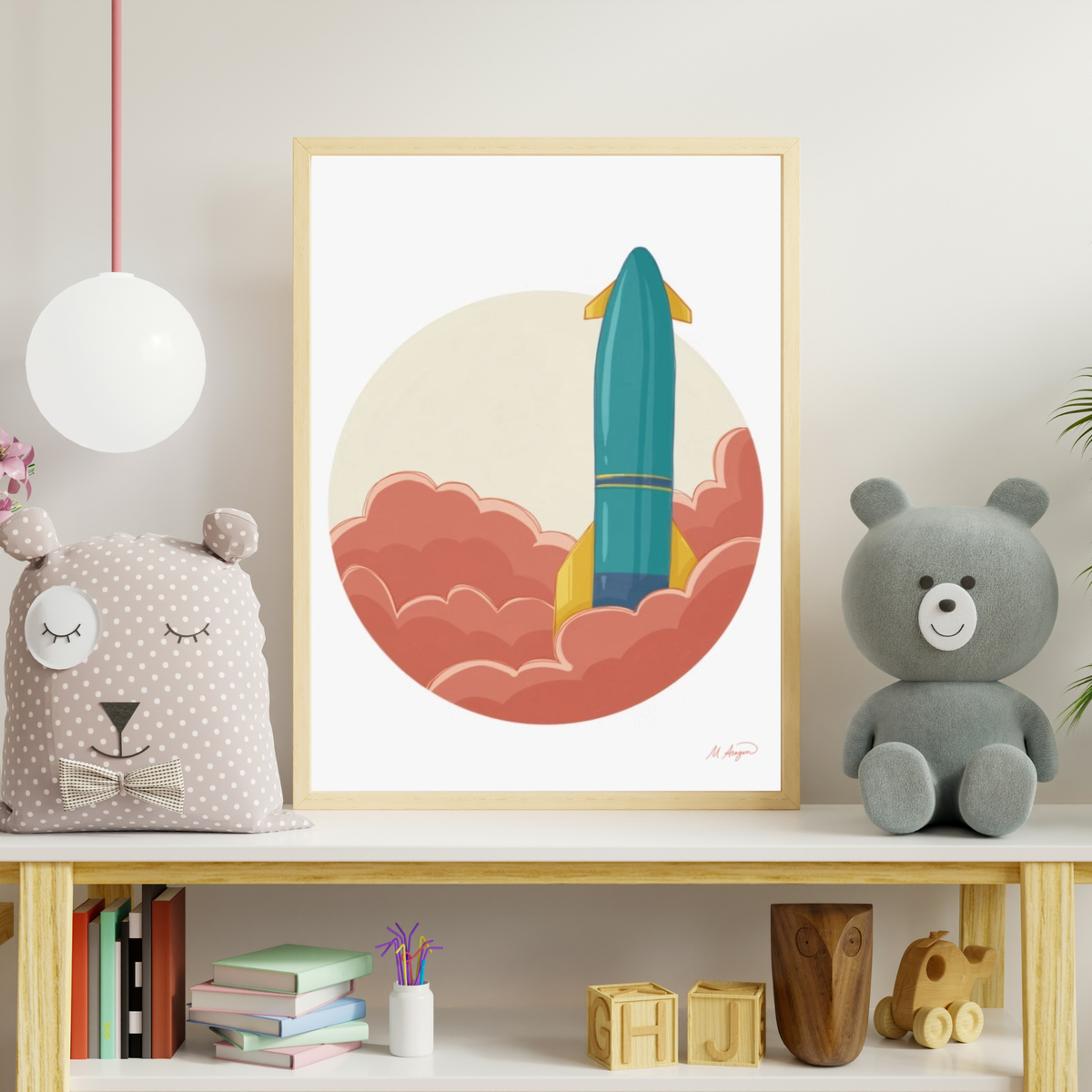 Rocket Art Print
