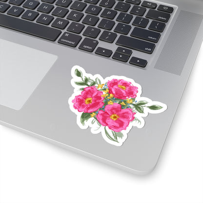 Wild Rose Trio Floral Sticker